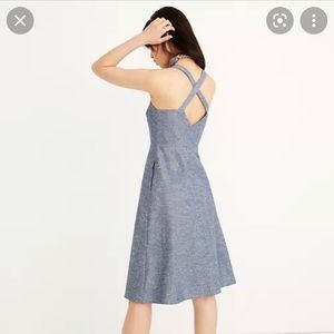 Madewell Chambray Tank Button-Front Midi Dress